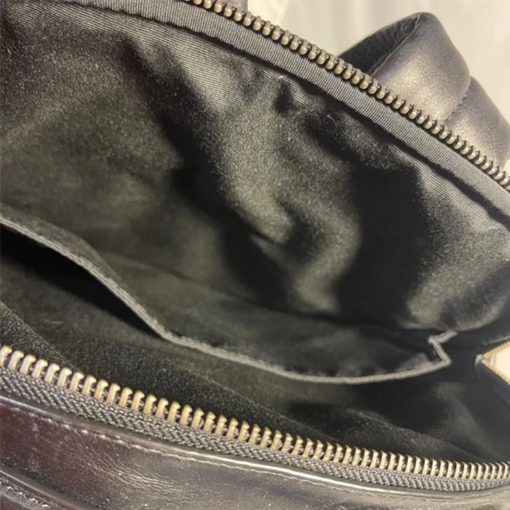 Coach 𝐍𝐖𝐓 Black Signature Canvas Backpack with Leather Trim NEW